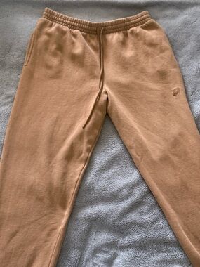 PINK Victoria’s Secret Camel Tan Oversized High Waist Joggers/Sweatpants Sz M